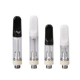 Ceramic Tip TH205 TH210 Thick Oil Atomizer 0.5ml 1.0ml Glass Tank SH205 Disposable Carts Ceramic Coil for Thick Oil fit 510 Thread Preheat Battery pk M6T V9 Carts