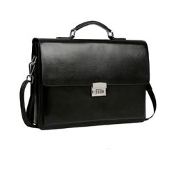 Mens Business Bags Theftproof Lock PU Leather Briefcases Bags Leather Laptop Handbags Male Shoulder Bags236B