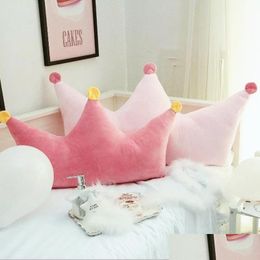 Cushion/Decorative Pillow /Decorative Soft Baby Room Sofa Backrest Crown Princess Home Pillows Kids Decorative Toys Slee Back Party Dh0Wm