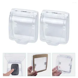 Doorbells 2 Pcs Waterproof Shell For Doorbell Chime Transparent Rainproof Cover Wireless Keyboard Access Weatherproof