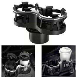 New Car Holder Double Hole Car Drink Holder Beverage Holder Car Drink Holder Stand Coffee Car Bottle Cup Accessories Water Bottle Mount Dr X7Z5