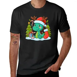 Men's Tank Tops Christmas Dino T-Shirt T Shirt Man Anime Plain For Men