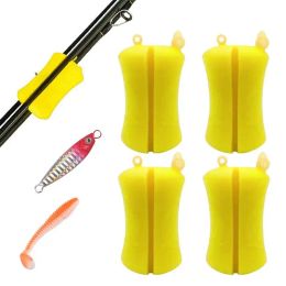 Accessories 4 PCS Fishing Rod Fixed Ball Kit Wear Resistant Fishing Pole Holders Clips Tight Tool Fishing Accessories For Fishing Pole