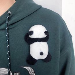Brooches Little Panda Plush Toy Cartoon Cute Doll Brooch Accessories Schoolbag Clothing Girls Gifts For Women