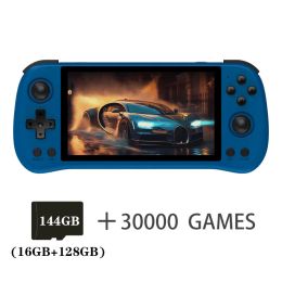 Players POWKIDDY X55 Retro Portable Game Console RK3566 5.5 INCH IPS Screen OpenSource System HD 450 PSP 900 PS1 Video Games Hot