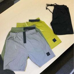 Beach 2024 Summer Shorts Mens Short Pants Fashion Running Loose Quick Dry Washing Process of Pure Fabric Trendy Casual Ins Stones Island 9945ess