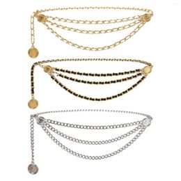 Belts Tassel Waist Chain Belt Multilayer Metal Decorate Trendy Fashion Delicate Retro Body For Women Dresses Bridal Gift Girls199V