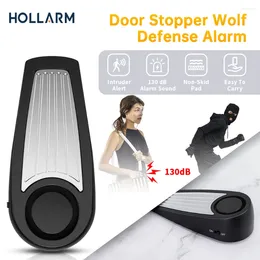 Alarm Systems Hollarm Door Stop 120dB Anti Theft Home Safe Security Detection Wedge Doorstop For Travel Apartment