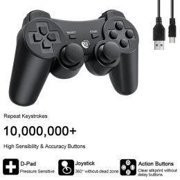 Gamepads For Sony PS3 Wireless Controller Playstation 3 Bluetooth Gamepad with USB Charger for PS3 Console Mando Joystick and PC game