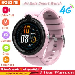 Watches 4G GPS Kids Smart Watch Boys Girls Waterproof 2 Way Call Camera Voice Video Chat SOS WiFi Wrist Phone Watch Birthday Gifts