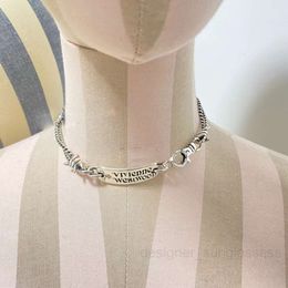 Planet Necklace Designer Necklace for Woman Vivienen Luxury Jewellery viviane westwood the Western Necklace with the Western Embossed Letter Brand Necklace Short Hi