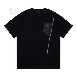 Men's T-Shirts Designer Triangle Letter Logo Round Neck Short Sleeve T-shirt Men's and Women's TIFJ