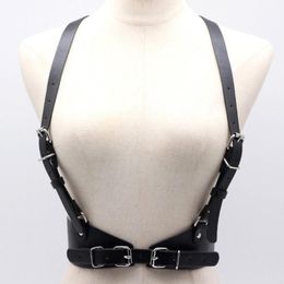 Belts Fashion Pu Leather Body Bondage Female Punk Style Harajuku O-Ring Garters Belt Cage Sculpting Harness Waisband Strap Suspend297F