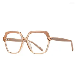 Sunglasses Frames 2024 High Quality Glasses Polygon Anti Blue Men Women Optical Fashion Computer TR90 Frame Spring Legs Eyewear