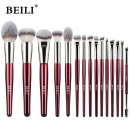 BEILI Soft 891530Pcs Makeup Brushes Suitable for Foundation Powder Concealer Eyeshadow Eyebrow Eyelashes Eyeliner Brush Set 240220