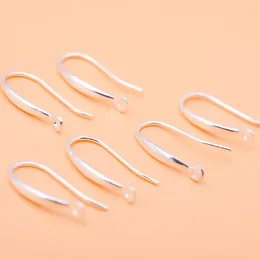 Stud Earrings 5pair 925 Sterling Silver Semi-finished Ear Accessories Closed Loop Hook Handmade DIY Earring