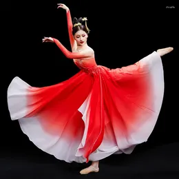 Stage Wear Opening Dance Large Swing Dress Costume Female Elegant Red Fairy Chinese Style Han Classical