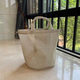 Linen touch storage case waterproof bag summer holiday storage bag shopping pouch large capacity travel carrying bag201m