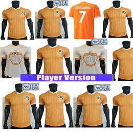 2023 Ivory Coast Soccer Jerseys national football team KESSIE ZAHA 23 24 Cote d Ivoire Football Shirts CORNET DROGBA Men player version Uniforms Kits Socks Full Sets