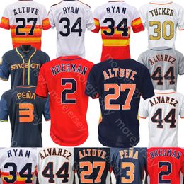 Baseball Jersey Jose Altuve Alex Bregman Jeremy Pena Yordan Alvarez Nolan Ryan Kyle Tucker Josh Hader Verlander Caratini Corey Julks McCormick Abreu Dubon Hensley