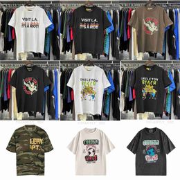 Designer Galleries Mens t Shirt Depts Womens Tshirts Graphic Tee Hand-painted Ins Splash Letter Round Neck T-shirts Clothes Over Size Eur S-xl XIJU 5Q3D