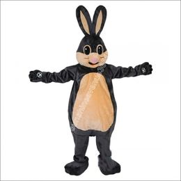High quality Grey Bunny Rabbit Mascot Costume Top Cartoon Anime theme character Carnival Unisex Adults Size Christmas Birthday Party Outdoor Suit