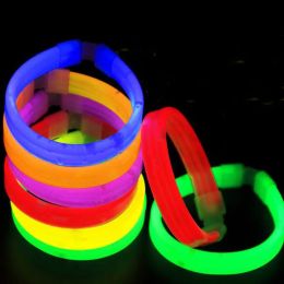 Multi Color Glow Fluorescence Light Sticks Bracelet Necklace Light Neon Xmas Party Flashing Toy ZA3975 ZZ