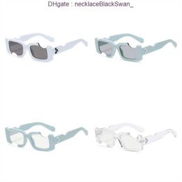 Luxury Offs White Frames Fashion Sunglasses 2240 Brand Men Women Sunglass Arrow x Frame Eyewear Trend Hip Hop Square Sunglasse Sports Travel Sun Glasses 7L39