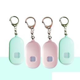 Alarm Accessories Rechargeable Self Defence Keychain Dual-Mode With Flashlight Smart Device Outdoor Personal Pack Box Drop Delivery Dhusv