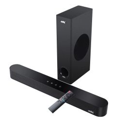 Speakers 120w 2.1 Soundbar Home Theatre Sound System Tv Bluetooth Speaker Sound Bar with Subwoofer Support Optical Aux Coaxial Rca Usb