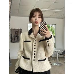 Women's Suits UNXX Little Black Style Jacket For Women In Spring-Autumn 2024 Vintage Elegant Chic High-end And Refined Short Suit