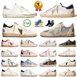 2024 Top Quality Designer Golden Sneakers Mens Women Platform Italy Brand Dirty Old Vintage Men Dhgate Loafers Outdoor Sports Trainers Jogging 35-46