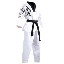 Products Adult Men Women Master Taekwondo Uniforms Dobok Tae Kwon Do Trainer Suit Free White Belt