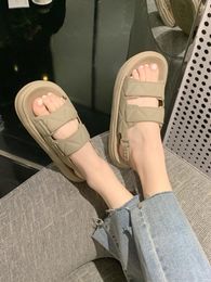 Dress Shoes Casual Versatile Roman Sandals For Women In Summer Fashionable Anti-skid Soft Thick Sole Beach Slipper