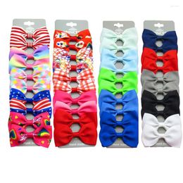 Hair Accessories 10Pcs/Set Ribbon Bowknot Clips For Cute Baby Girls Handmade Bows Hairpin Barrettes Headwear Kids Gifts