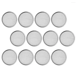 Dinnerware 12 Pcs Stainless Steel Sprout Cover Sprouts Fresh Sprouting Jar Strainer Philtre Mesh Seal Powder Sifter Lid For Mason Versatile