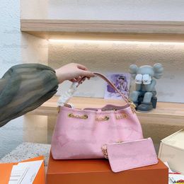 Womens Designer Summer Bundle Bucket Bag By the Pool 2023 SS Degrade Neutral Drawstring Bag Blue Beige Rose Pink Luxurys Tote 2 se236J