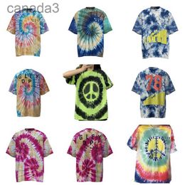 Designer Galleries Graphic Tee Depts T-shirts Hip Hop Tie-dye Casual Man Womens Tees Hand-painted Ink Splash Graffiti Letters Loose Short-sleeved Round Neck VM5L