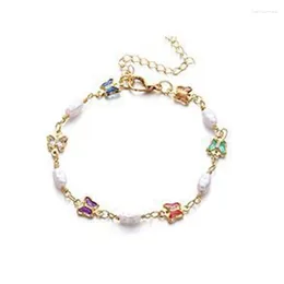 Charm Bracelets Candy Colour Chain Jewellery Gift Alloy Material Bangles For Women Girls