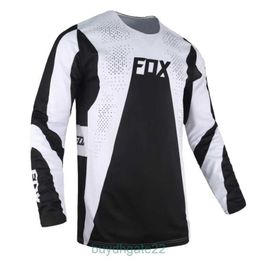 Men's T-shirts Summer Mens Fox Quick Drying Breathable Lowering T-shirt Mountain Bike Uniform Outdoor Sweatshirt 6O77