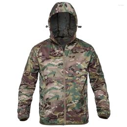 Mens Jackets 2024 Thin Army Military Lightweight Quick Dry Windbreaker Jacket Summer Waterproof Tactical Skin Raincoat Men