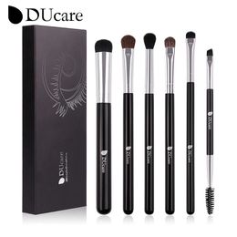 Ducare 6Pcs Cosmetic Makeup Brushes Set Eye Shadow Blending Eyeliner Eyelash Eyebrow Brushes for Make up Professional brush 240220