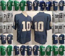 NCAA 10 Sam Hartman Notre Dame College Football Jerseys 7 Audric Estime 3 Joe Montana all Stitched embroidery Mens size S-3XL