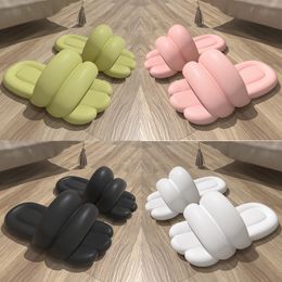 Red Slippers Summer Women Sliders Men Black White Pink Brown Rainbow Slides Blue Grey Memory Sandals Soft Thick Cushion Slipper Slide Size 36-45 607 Wo