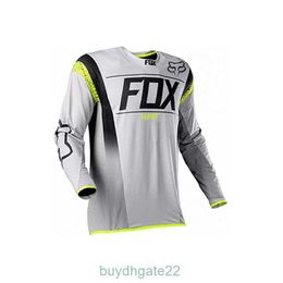 Men's T-shirts Fox Mens Long Sleeve Speed Drop Suit Spring/summer Thin Dried Breathable Mountain Bike Riding Shirt 3XTN