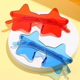 Sunglasses Fashion Colourful Women's Star Vintage Candy Colour Women Sun Glasses Funny Halloween Gift Eyewear Party Shades