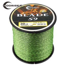 Lines DORISEA BLADE S9 9 Strands Top Quality Braided Fishing Line 300M 500M PE Extreme Braided Fishing Line Wire Pesca