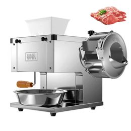 Electric Meat Slicer Household Meat Cutter Commercial Automatic Shred Slicer Dicing Machine Stainless Steel Vegetable Cutter