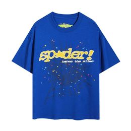 Sp5der Shirt Mens T Shirts Poloshirt Shirt Sp5der Spider 555 Womens T-shirt Fashion Street Clothing Web Pattern Summer Sports Wear Spide 2830