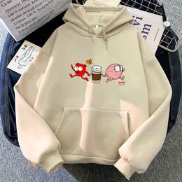 Women's Hoodies The Awkward Yetii Sweatshirts Women Cartoon Printed Harajuku Casual Oversize Pullovers Fleece Long Sleeve Y2k Streetwear